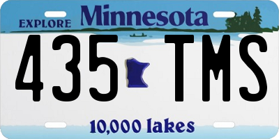MN license plate 435TMS
