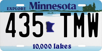 MN license plate 435TMW