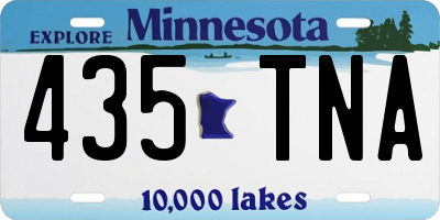 MN license plate 435TNA