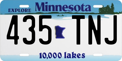 MN license plate 435TNJ