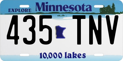 MN license plate 435TNV