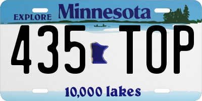 MN license plate 435TOP
