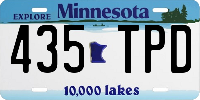 MN license plate 435TPD
