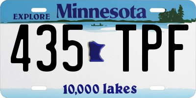 MN license plate 435TPF