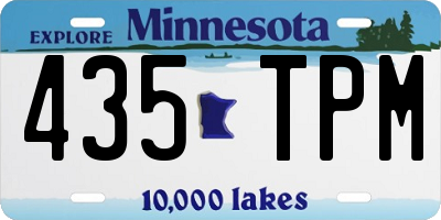 MN license plate 435TPM