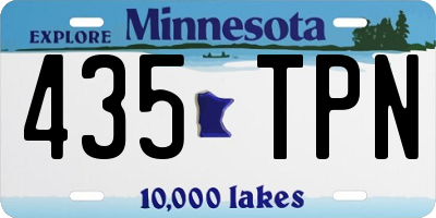 MN license plate 435TPN