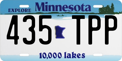 MN license plate 435TPP