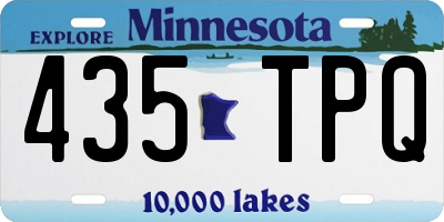 MN license plate 435TPQ