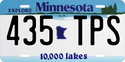 MN license plate 435TPS