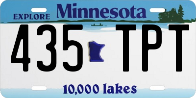 MN license plate 435TPT