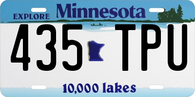 MN license plate 435TPU