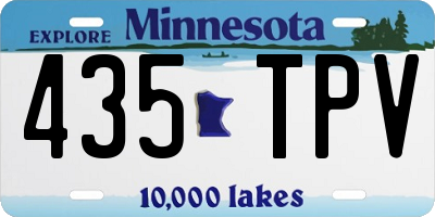 MN license plate 435TPV