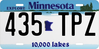 MN license plate 435TPZ