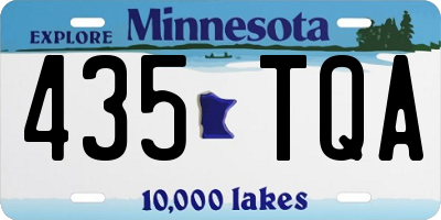 MN license plate 435TQA