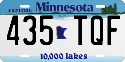 MN license plate 435TQF
