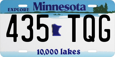 MN license plate 435TQG