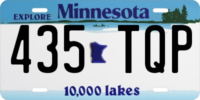 MN license plate 435TQP