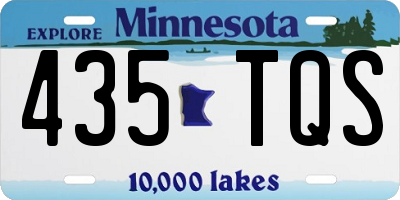 MN license plate 435TQS