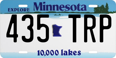 MN license plate 435TRP