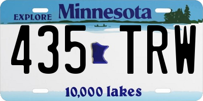MN license plate 435TRW