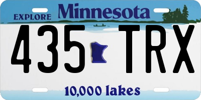 MN license plate 435TRX