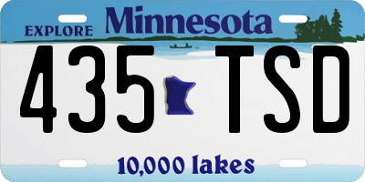 MN license plate 435TSD