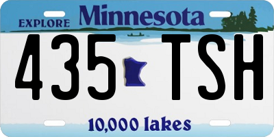 MN license plate 435TSH