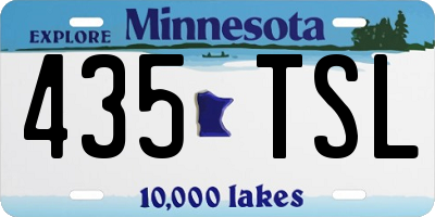 MN license plate 435TSL