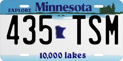 MN license plate 435TSM