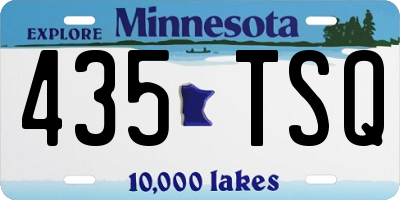 MN license plate 435TSQ