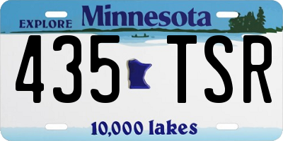 MN license plate 435TSR