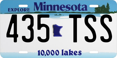MN license plate 435TSS