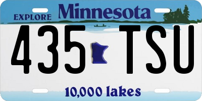MN license plate 435TSU