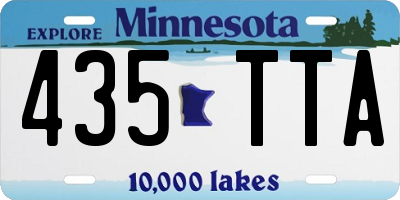 MN license plate 435TTA