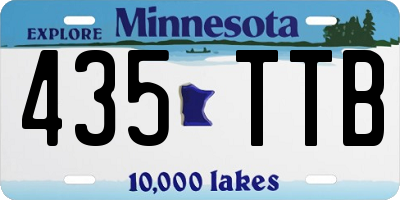 MN license plate 435TTB