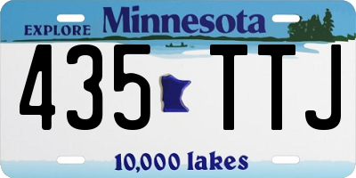 MN license plate 435TTJ