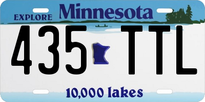 MN license plate 435TTL