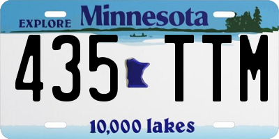 MN license plate 435TTM