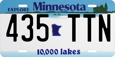 MN license plate 435TTN
