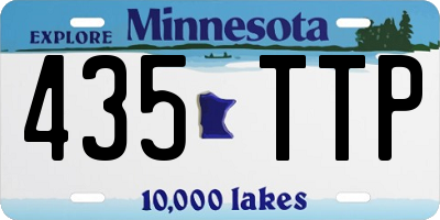 MN license plate 435TTP