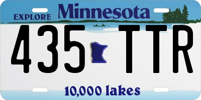MN license plate 435TTR