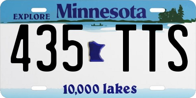 MN license plate 435TTS