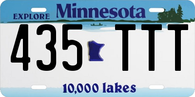 MN license plate 435TTT