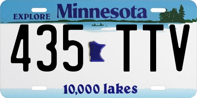 MN license plate 435TTV