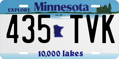 MN license plate 435TVK