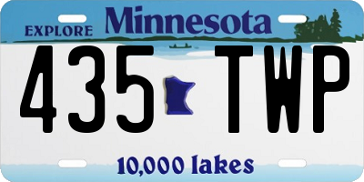 MN license plate 435TWP