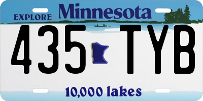 MN license plate 435TYB