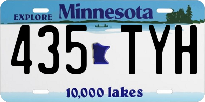 MN license plate 435TYH