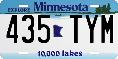 MN license plate 435TYM