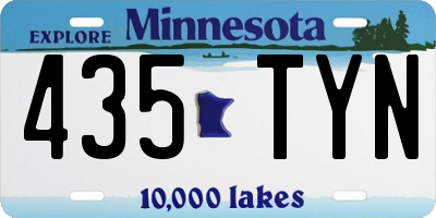 MN license plate 435TYN